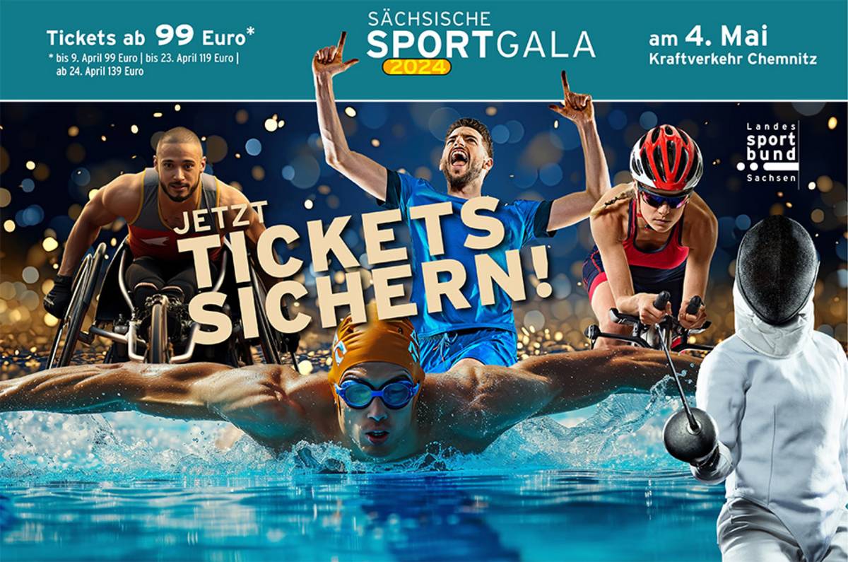 Jetzt Tickets sichern für die sächsische Sportgala 2024!